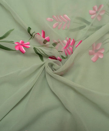 Hand Paint Saree Fabric Online